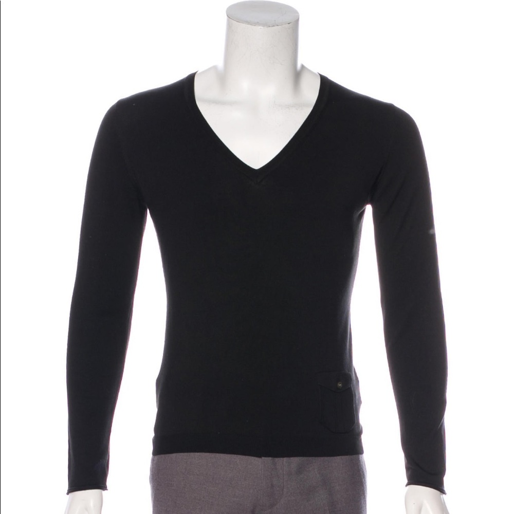 Men’s Burberry V-Neck sweater.